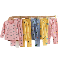 Boys Girls Unisex Long-sleeved Cotton Nightwear Pajamas Set