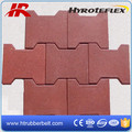 20mm Thickness Dog Bone Rubber Tiles for Playground Use