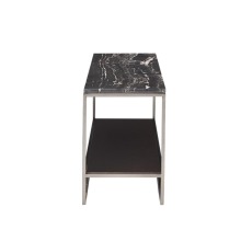 Mesa de café de lujo Muebles de la sala de estar Mesa de mármol de mármol blanco para la mesa de la sala de estar por bajo precio