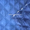 velboa/polyester embroidered thermal padded fabric with quilting for down coats/jacket