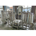 5bbl skid-mounted electric brewhouse with cellar tanks