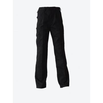 Pantalon de travail noir en coton léger