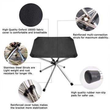 4-LEG Lightweight Folding Camping Stool