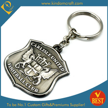 Supply Custom Promotional Football Club Antique Nickel Keychain