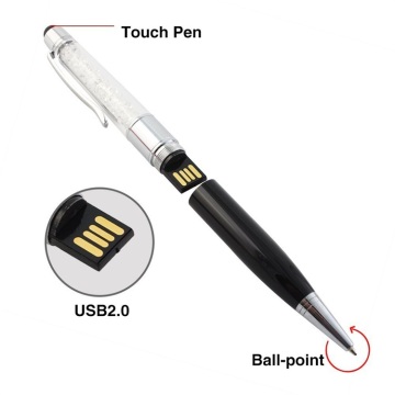 Crystal Touch Screen Stylus Pen USB Stick