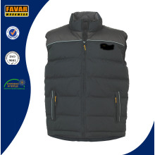 Inverno acolchoado preto Outdoor Bodywarmer