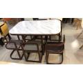 Marble Dining table set  Rectangle