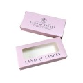 Custom design eyelashes paper box with window