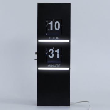 Flip Clock with Decorative Light for Home Decoration