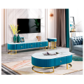 Luxury Marble Cover Coffee Table TV Stand