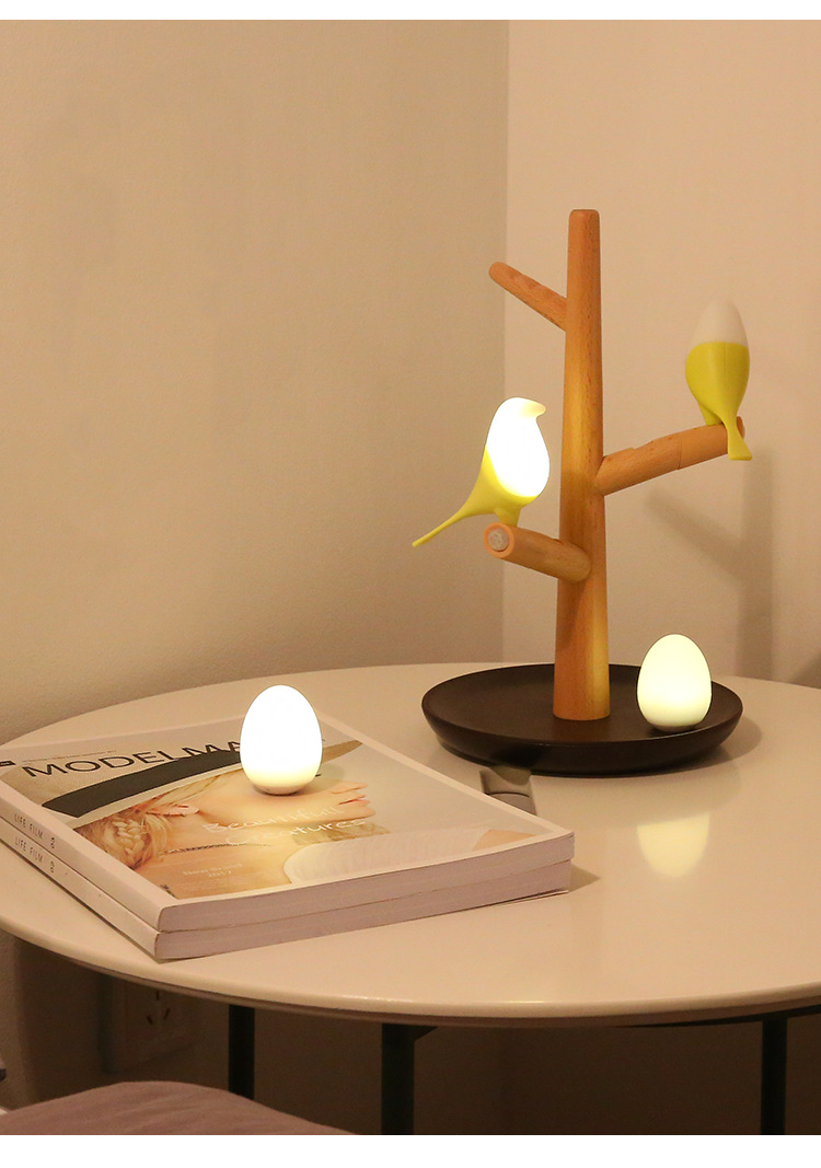 Application Bedside Wooden Lamp