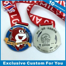 Color Enamel Cute Running Medal with Cartoon Calf for Souvenir Running Competition