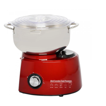 Food mixer with stainless steel bowl