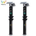 solar powered double-sided Integrated led traffic light