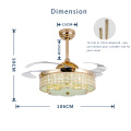 Changeable LED Silent Brushless Motor Ceiling Fan