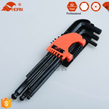 Vente chaude Tool à main sur commande d&#39;usine directe haute qualité 8 PCS Torx Allen clé pliante clé hexagonale