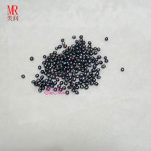 Perles d&#39;eau douce au riz noir / Oval / Drop de 6-7 mm