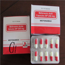 Capsules d&#39;acide de Mefenamic 250mg