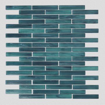 Malachite Green Glass Mosaic Tiles For Kitchen Backsplash