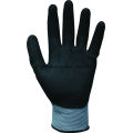 Nylon and Spandex Knitted Work Glove with 3/4 Black Sandy Nitrile Dipping (N1572)