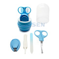 high quality small cute baby safe scissors nail clipper manicure care set safety cutter care set