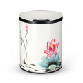 Fashionable Flower Design Stainless Steel Sensor Waste Bin (YW004)