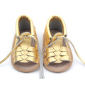 New Arrival Spain Genuine Leather Baby Infant Sandals