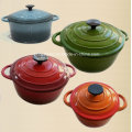 3PCS Castroom Ironware Set Enamel Finishing