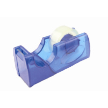 Transparent blue office tape dispenser