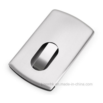 High Quality Stainless Steel Business Card Holder, Hand Push Business Card Holder