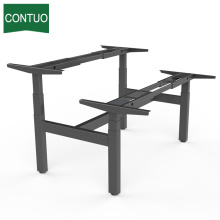 Furniture Double Motor Desk Computer For 2 Person