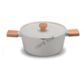 Wooden Handle Nonstick Kitchen Cooking Pot Coowkare Set