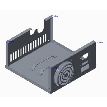 Habitação de detector de metais para o costume