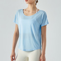 Lightweight Split Riding Top T-shirt Women Short Sleeve