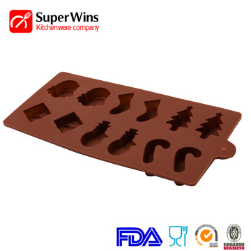 Cake Decoration Christmas Silicone Chocolate Candy Molds