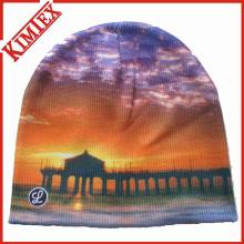 Cuffless Beanie Sublimation Printing Knitted Cap