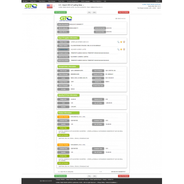 Datos personalizados de importación de EE. UU. Del GRUPO ELECTRÓGENO