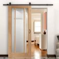 Paint laminated mirror Barn Door Wood design Modern