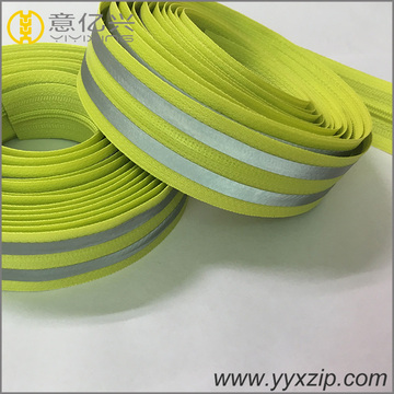 YKK quality long reflective water resistant zippers