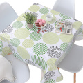 Tablecloth  PVC Green Pattern