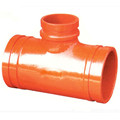 FM/UL Approved Ductile Iron Grooved Fitting Reducing Cross