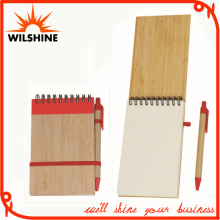 Spiral Hardcover Notebook with Bamboo Pen for School Stationery (BNB374)