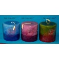 scented craft pillar candle Color Scented Candles