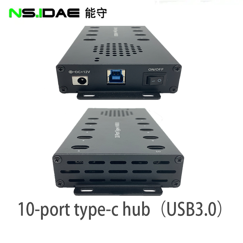 Portable NS.IDAE10 port Type-C Hub 3.0 head bottom Portable NS.IDAE10 port Type-C Hub 3.0 head bottom