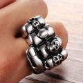 US hot sale Locomotive boyfriend fist skull ring