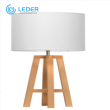 Lámpara de mesa LED blanca LEDER