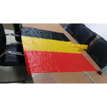 Poncho de lluvia de pvc con bandera de bélgica