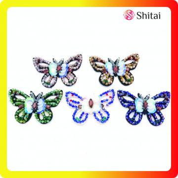 Butterfly beads appliques sew on patch