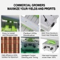 Greenhouse Hydro 800W Plant LED Grow Light Bar