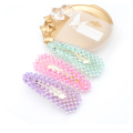 crystal rhinestone hairgrips Snap hair clip